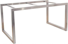 ECONOCO - 60" Long x 36" Wide x 30" High Stationary Display Table Frame - Satin Chrome, Steel Frame - All Tool & Supply