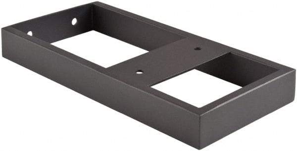 ECONOCO - Black Matte Finish Anchor Bracket - 12-3/4" Long, 6" Wide - All Tool & Supply