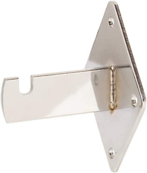 ECONOCO - Chrome Coated Wall Bracket - 3-3/4" Long, 3" Wide - All Tool & Supply