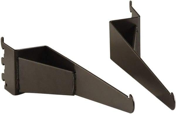 ECONOCO - Anthracite Coated Shelf Bracket - 13" Long, 2" Wide - All Tool & Supply