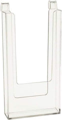 ECONOCO - 4" Wide x 13/16" Deep x 9" High, 1 Compartment, Acrylic Literature Holder - Clear, 4" Compartment Width x 13/16" Compartment Depth x 8-1/4" Compartment Height - All Tool & Supply