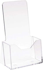 ECONOCO - 4" Wide x 9" High, 1 Compartment, Acrylic Literature Holder - Clear, 3-1/8" Compartment Width x 1-5/8" Compartment Depth x 3-1/8" Compartment Height - All Tool & Supply