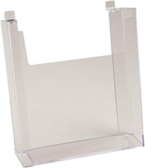 ECONOCO - 8-1/2" Wide x 2-1/4" Deep x 11" High, 1 Compartment, Acrylic Literature Holder - Clear, 8-7/8" Compartment Width x 2-1/4" Compartment Depth x 9-5/8" Compartment Height - All Tool & Supply