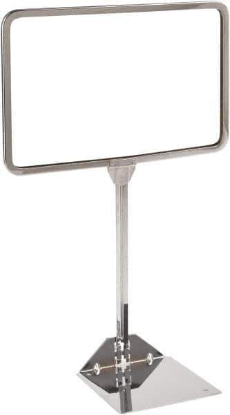 ECONOCO - 11 Inch Wide x 7 Inch High Sign Compatibility, Acrylic Round Frame Sign Holder - Clear, 7 Inch Holder Height, Holds 1 Sign - All Tool & Supply