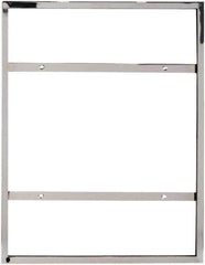 ECONOCO - 22 Inch Wide x 28 Inch High Sign Compatibility, Steel Square Frame Sign Holder - Chrome, 28 Inch Holder Height, Holds 1 Sign - All Tool & Supply