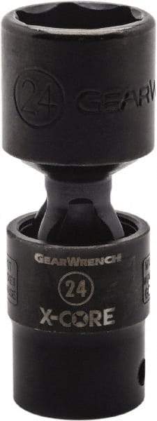 GearWrench - 1/2" Drive 22mm Standard Universal Impact Socket - 6 Points, 3-8/51" OAL - All Tool & Supply