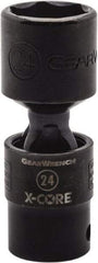 GearWrench - 1/2" Drive 22mm Standard Universal Impact Socket - 6 Points, 3-8/51" OAL - All Tool & Supply