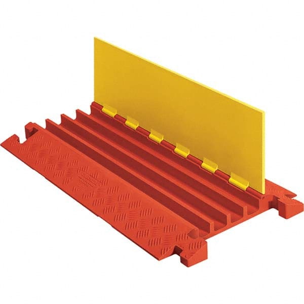 Checkers - On Floor Cable Covers Cover Material: Polyurethane Number of Channels: 4 - All Tool & Supply