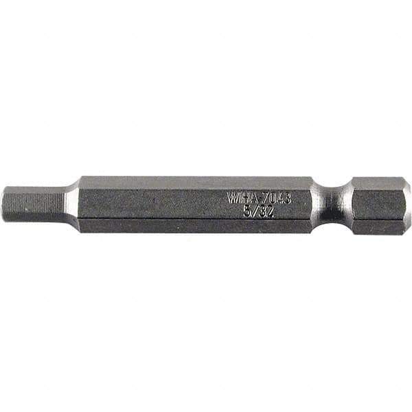 Wiha - 3mm Hex Power Bit - 1/4" Drive, 50mm OAL - All Tool & Supply