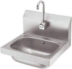 Krowne - 10" Long x 14" Wide Inside, 1 Compartment, Grade 304 Stainless Steel Hand Sink with Electronic Faucet - 20 Gauge, 15" Long x 16" Wide x 14" High Outside, 6" Deep - All Tool & Supply