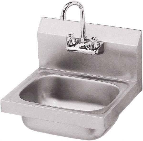 Krowne - 14" Long x 10" Wide Inside, 1 Compartment, Grade 304 Stainless Steel Hand Sink - 20 Gauge, 15" Long x 16" Wide x 6" High Outside, 6" Deep - All Tool & Supply