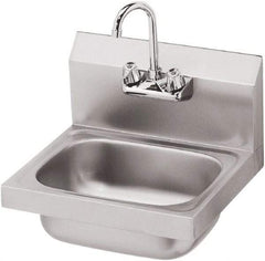 Krowne - 14" Long x 10" Wide Inside, 1 Compartment, Grade 304 Stainless Steel Hand Sink - 20 Gauge, 15" Long x 16" Wide x 6" High Outside, 6" Deep - All Tool & Supply