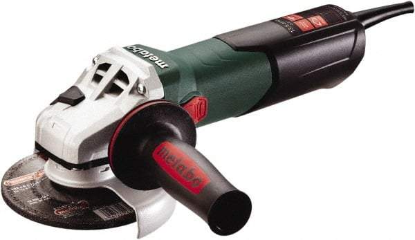 Metabo - 5" Wheel Diam, 2,800 to 9,600 RPM, Corded Angle & Disc Grinder - 5/8-11 Spindle, 120 Volts, 13.5 Amps - All Tool & Supply