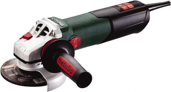 Metabo - 5" Wheel Diam, 2,800 to 11,000 RPM, Corded Angle & Disc Grinder - 5/8-11 Spindle, 120 Volts, 13.5 Amps - All Tool & Supply