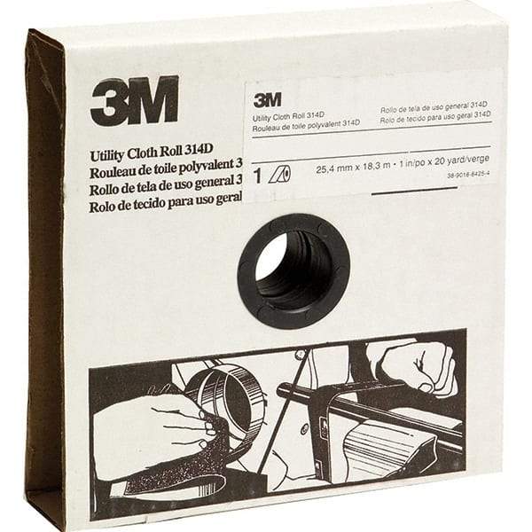 3M - 1-1/2" x 20 Yd 120 Grit Aluminum Oxide Shop Roll - Fine Grade - All Tool & Supply