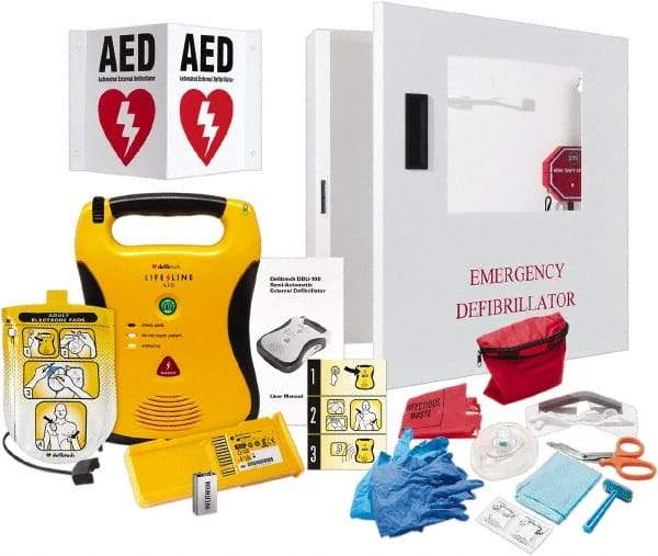 Defibtech - Adult Pad Defibrillator - Nonrechargeable Lithium Battery Included - All Tool & Supply