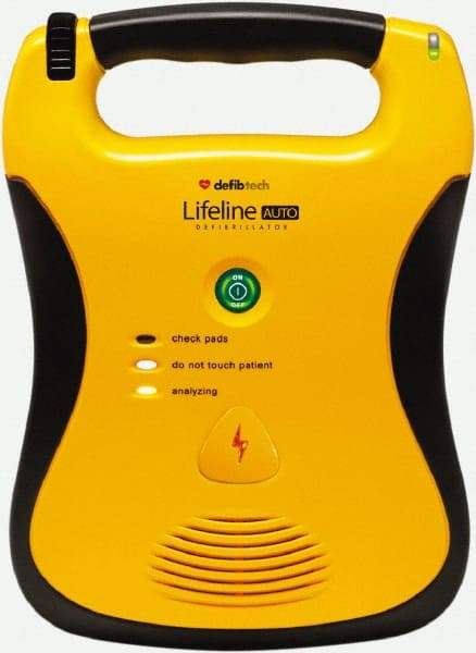 Defibtech - Adult Pad Defibrillator - 9 Volt and Nonrechargeable Lithium Battery Included - All Tool & Supply