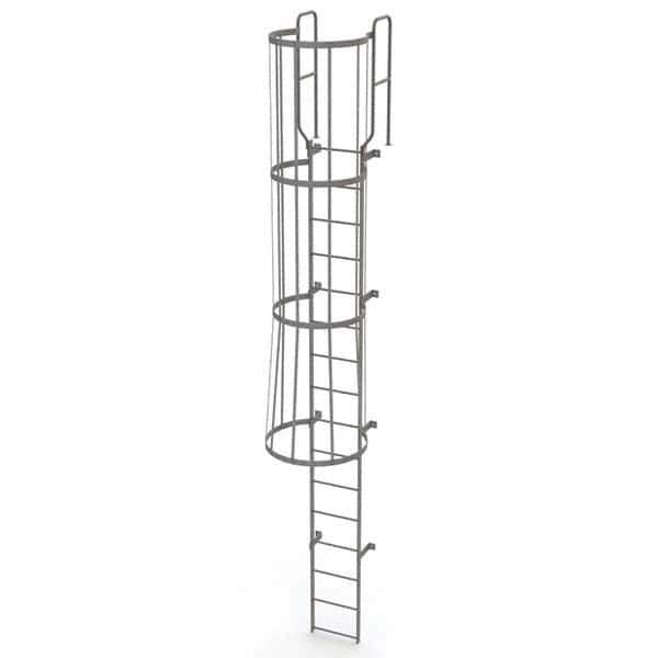 TRI-ARC - Rolling & Wall Mounted Ladders & Platforms Type: Fixed Ladder Style: Safety Cage - All Tool & Supply