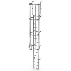 TRI-ARC - Rolling & Wall Mounted Ladders & Platforms Type: Fixed Ladder Style: Safety Cage - All Tool & Supply