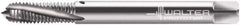 Walter-Prototyp - 1/4-28 UNF 3 Flute 3B Modified Bottoming Spiral Flute Tap - Powdered Metal, Bright Finish, 2-1/2" OAL, Right Hand Flute, Right Hand Thread, Series A234101 - All Tool & Supply