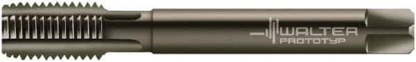 Walter-Prototyp - 3/4-14" BSPP, 6 Flutes, Modified Bottoming Chamfer, Nitride/Oxide Coated, Powdered Metal British Standard Pipe Tap - 0.7874" Shank Diam, 0.6299" Square Size, Series E24364 - Exact Industrial Supply