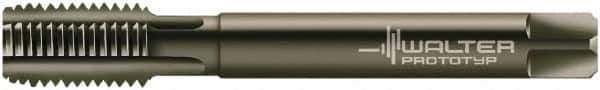 Walter-Prototyp - M30x3.50 Metric 6HX 5 Flute Nitride/Oxide Finish Powdered Metal Straight Flute Machine Tap - Modified Bottoming, Right Hand Thread, 180mm OAL, 42mm Thread Length, Oversize - Exact Industrial Supply