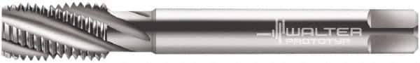 Walter-Prototyp - 5/8-18 UNF 4 Flute 3B Modified Bottoming Spiral Flute Tap - Powdered Metal, Bright Finish, 100mm OAL, Right Hand Flute, Right Hand Thread, Series 234604 - All Tool & Supply