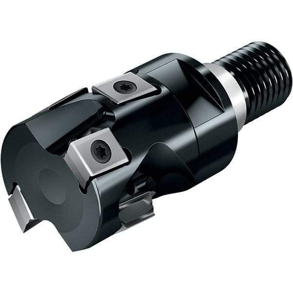 Walter - 40mm Cut Diam, 34mm Max Depth of Cut, Indexable Square Shoulder Helical End Mill - Multiple Insert Styles, T36 Modular Connection, 90° Lead Angle, Through Coolant - All Tool & Supply