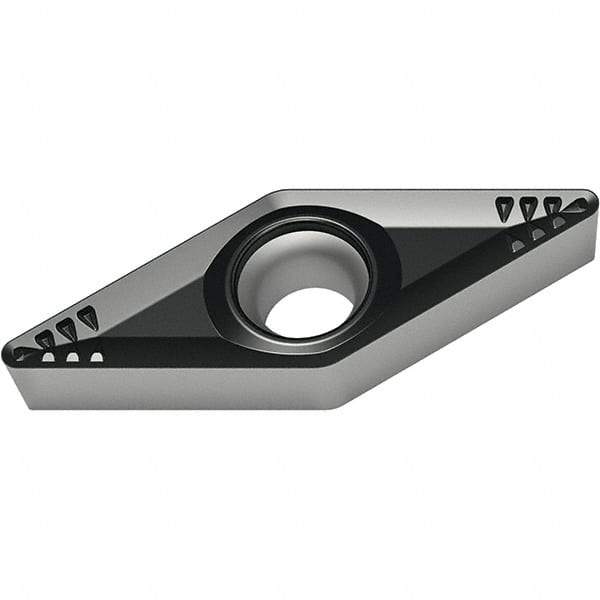 Walter - VCMT221 RP4 Grade WPP30S Carbide Turning Insert - TiCN/Al2O3/TiN Finish, 35° Diamond, 1/4" Inscr Circle, 1/8" Thick, 1/64" Corner Radius - All Tool & Supply