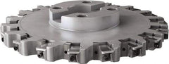 Seco - Shell Mount Connection, 0.6299" Cutting Width, 3.6024" Depth of Cut, 315mm Cutter Diam, 2.3622" Hole Diam, 18 Tooth Indexable Slotting Cutter - R335.25 Toolholder, LNHQ 1707, XNHQ 1707 Insert, Right Hand Cutting Direction - All Tool & Supply