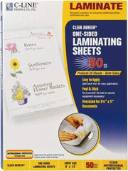 C-LINE - 50 Self-Laminating Sheets - 3 mil Thick x 9" Wide x 1' Long - All Tool & Supply