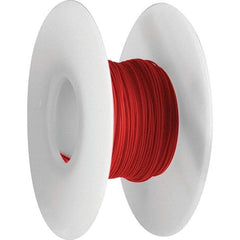 OK Industries - 24 AWG, 1 Strand, 30.4 m OAL, Copper Hook Up Wire - Red Kynar Jacket, 0.03" Diam - All Tool & Supply