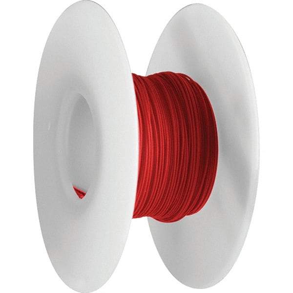 OK Industries - 26 AWG, 1 Strand, 30.4 m OAL, Copper Hook Up Wire - Red Kynar Jacket, 0.027" Diam - All Tool & Supply