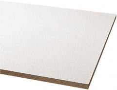 Armstrong World - 24" Long x 24" Wide, Wet-Formed Mineral Fiber Ceiling Tile - ASTM E1264 Specification, White - All Tool & Supply