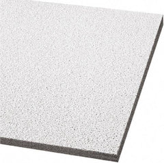 Armstrong World - 24" Long x 24" Wide, Wet-Formed Mineral Fiber Ceiling Tile - ASTM E1264 Specification, White - All Tool & Supply