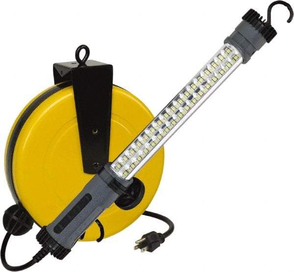 Value Collection - 120 Volt, 7 Watt, Electric, LED Portable Drop Light Work Light - 50' Cord, 1 Head, 500 Lumens, ABS - All Tool & Supply