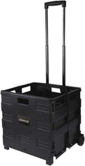 Safco - 1 Compartment, 18-1/4" Wide x 39-3/8" High x 15" Deep, Portable File Boxes - Plastic, Black - All Tool & Supply