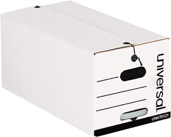 Universal One - 37-1/4" Wide x 18" High x 10" Deep, Storage Box - Corrugated Fiberboard, White - All Tool & Supply