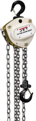 Jet - 3,300 Lb Lifting Capacity, 20' Lift Height, Hand Hoist - Made from Chain - All Tool & Supply