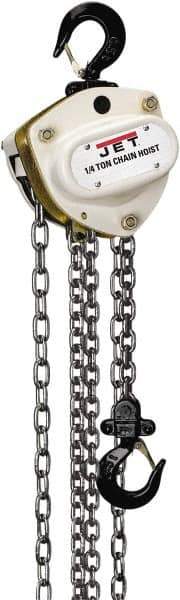 Jet - 1,100 Lb Lifting Capacity, 20' Lift Height, Hand Hoist - Made from Chain - All Tool & Supply