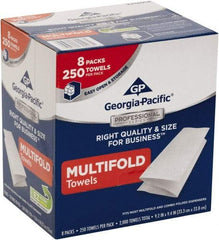 Georgia Pacific - 1 Ply White Multi-Fold Paper Towels - 9-1/4" Wide - All Tool & Supply