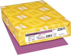 Neenah Paper - 8-1/2" x 11" Planetary Purple Colored Copy Paper - Use with Laser Printers, Copiers, Inkjet Printers - All Tool & Supply