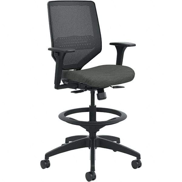 Hon - 53" High Mid Back Chair - 29-3/4" Wide x 28-3/4" Deep, Fabric Mesh Seat, Ink - All Tool & Supply