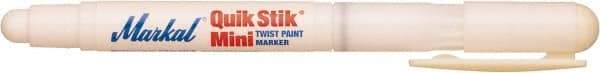 Markal - White Solid Paint Marker - Fine Medium Tip, Alcohol Base Ink - All Tool & Supply