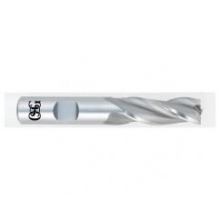 1 Dia. x 4-1/8 Overall Length 3-Flute Square End HSS-CO SE End Mill-Round Shank-Center Cutting-Uncoated - All Tool & Supply