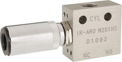 ARO/Ingersoll-Rand - 1/8" Inlet x 1/8" Outlet, Pilot Actuator, Spring Return, 2 Position, Body Ported Solenoid Air Valve - 0.25 CV, 3 Way, 140 psi, 122° Max Temp, 15° Min Temp - All Tool & Supply