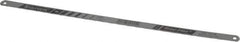 Starrett - 12" Long, 18 Teeth per Inch, Carbon Steel Hand Hacksaw Blade - Toothed Edge, 1/2" Wide x 0.025" Thick, Flexible - All Tool & Supply