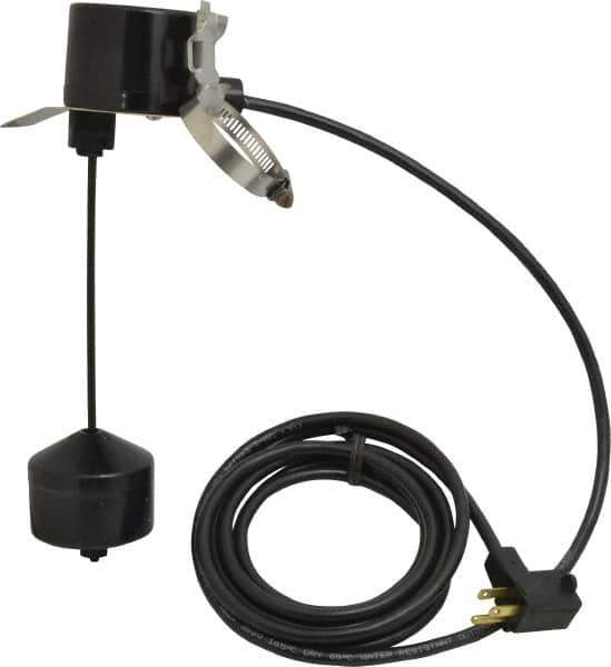 Little Giant Pumps - 115/230 AC Volt, Piggyback Vertical Mechanical Float Switch, Sump, Sew and Eff, Float Switch - 10 Ft. Cord Length, 1/5 HP, PVC, 13 Amperage Rating, For Use with Universal - All Tool & Supply