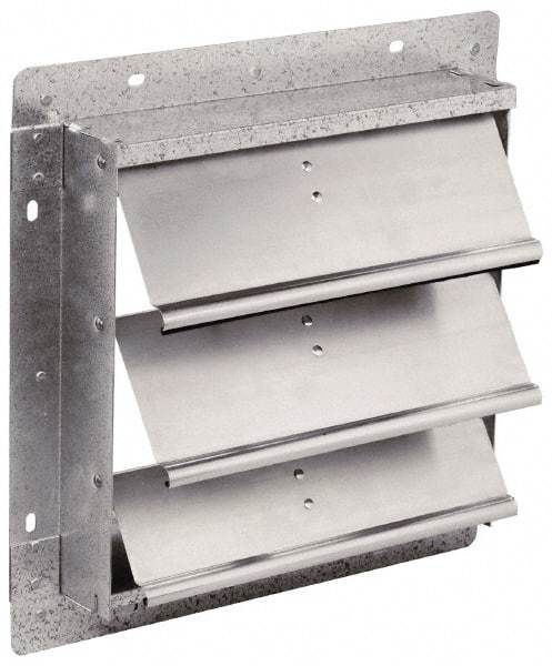 Fantech - 24-1/2 x 24-1/2" Square Wall Dampers - 25" Rough Opening Width x 25" Rough Opening Height, For Use with 1SDE24, 1MDE24, 1HDE24, 2VLD24, 2VHD24, 2DRV24, 2STV24, 2CAV24 - All Tool & Supply