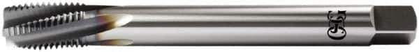 OSG - M20x2.50 Metric Coarse 5 Flute Plug Spiral Flute Tap - Vanadium High Speed Steel, TiCN Finish, Left Hand Flute, Right Hand Thread, D8, Series 13118 - All Tool & Supply